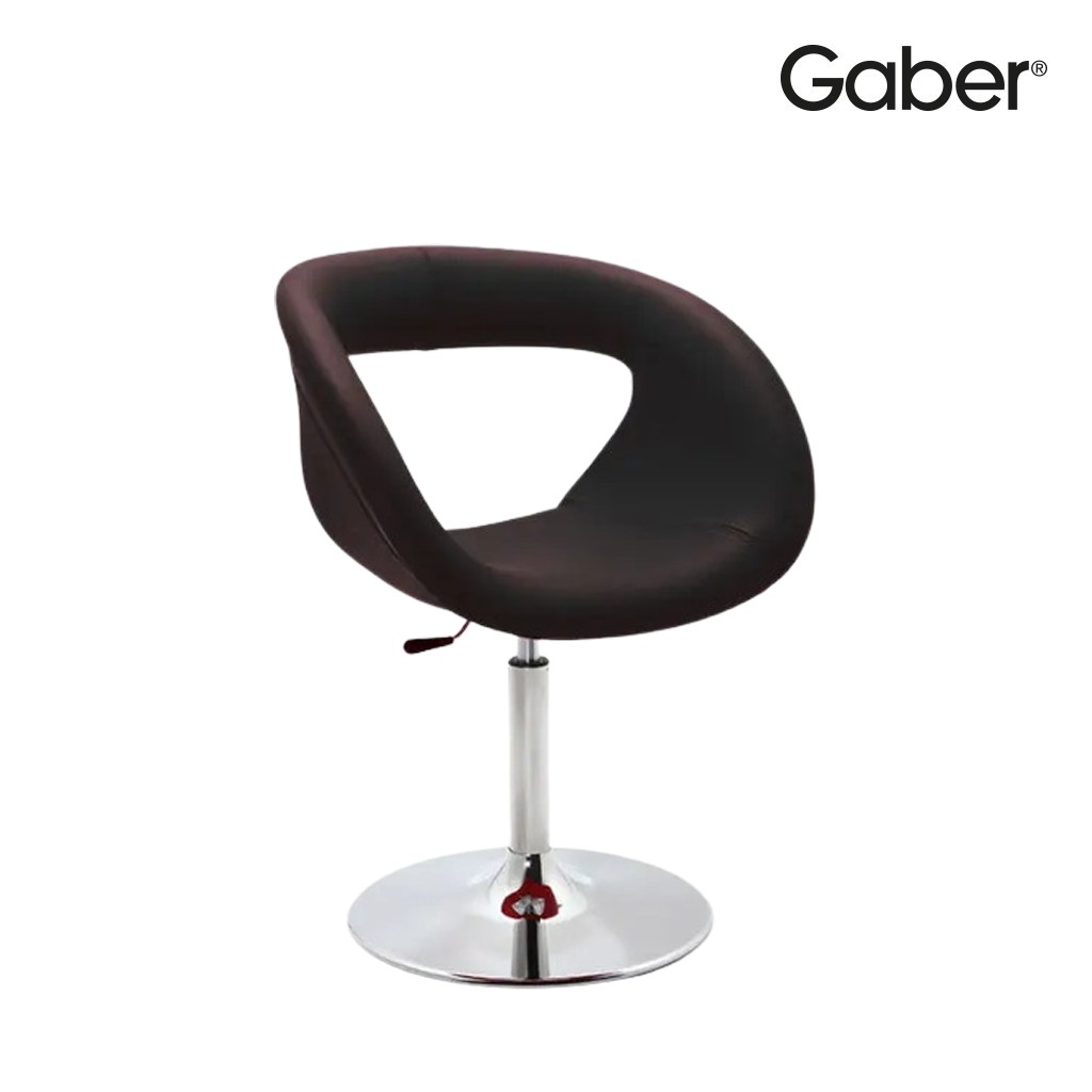 Krzesło barowe / HOKER MOEMA firmy GABER - Made in ITALY - Skórzane siedzisko