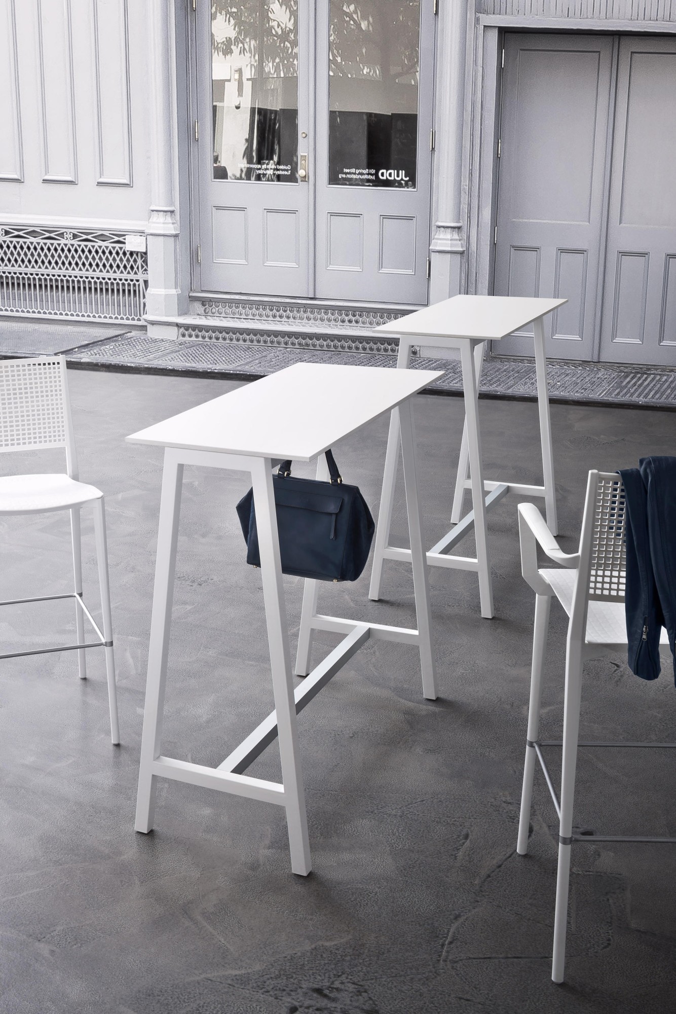 Główna galeria - Stół wysoki kawiarniany 180x50 GABER STEP wysokość 110 kolor Szary (6)