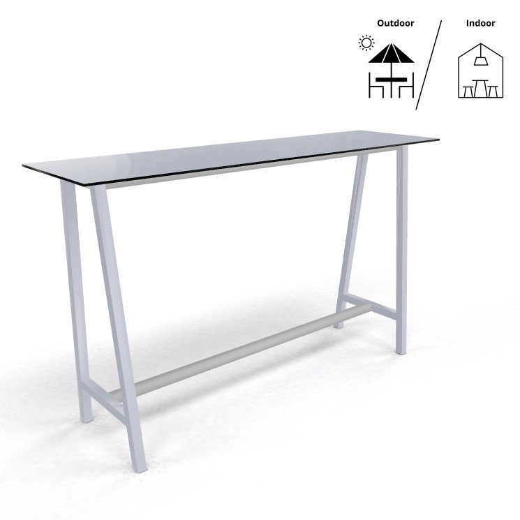 Główna galeria - Stół wysoki kawiarniany 180x50 GABER STEP wysokość 110 kolor Szary (9)