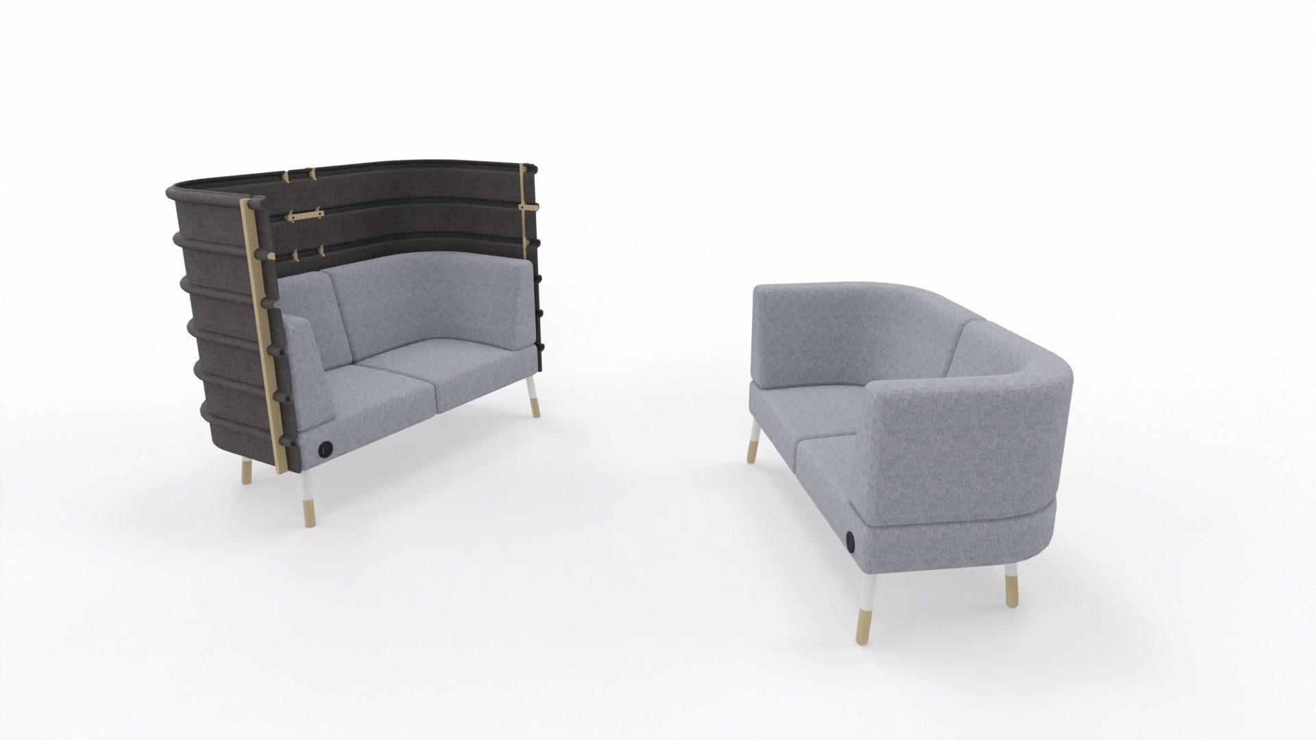 Zestaw mebli 2 Sofy Tepee - Nowy Styl