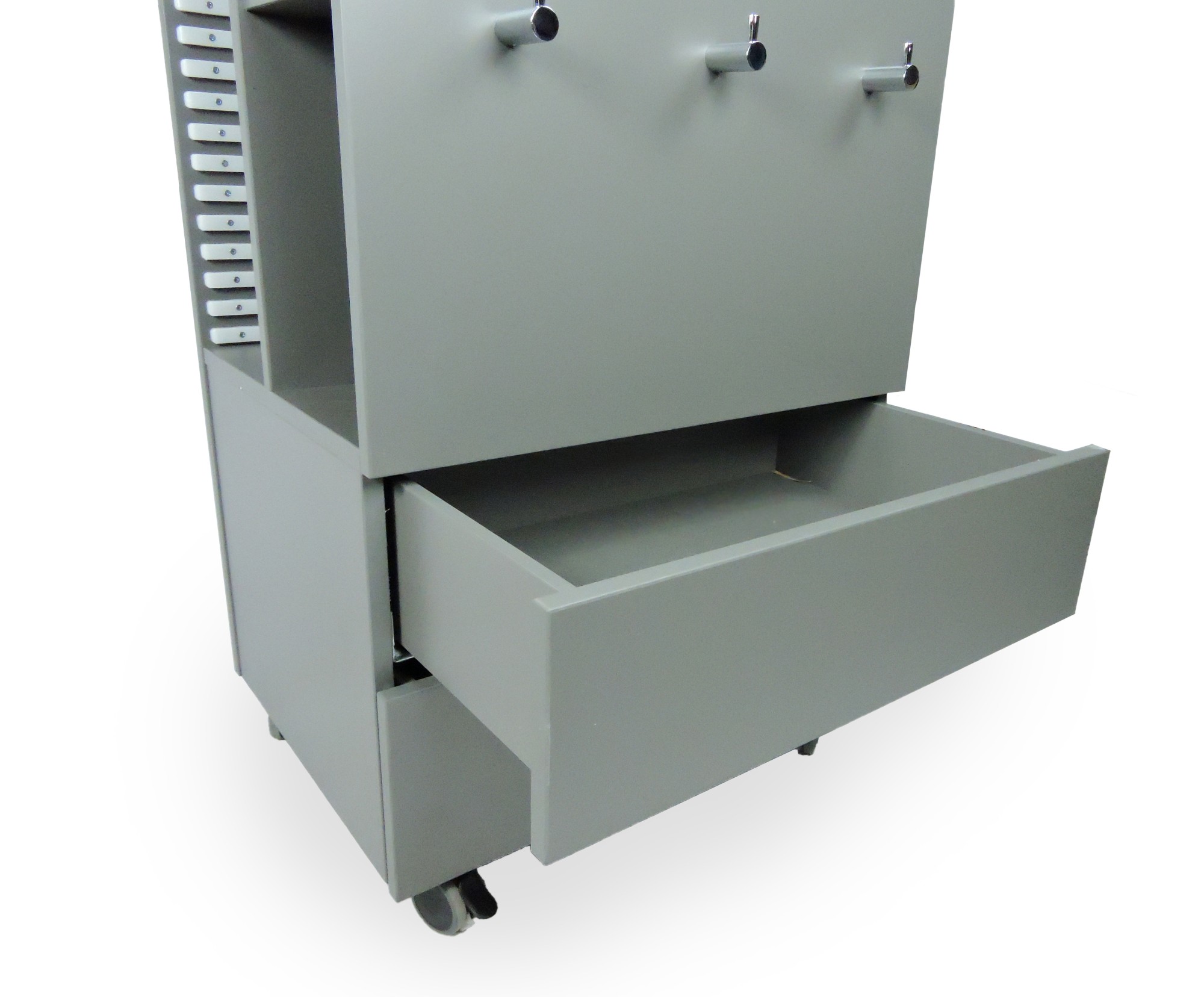 Mobilna szafka na próbki CADDY - kolor CIEMNY SZARY