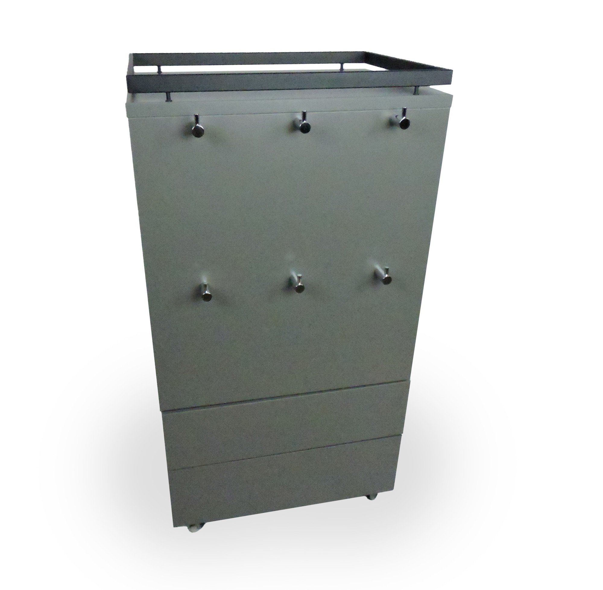 Główna galeria - Mobilna szafka na próbki CADDY - kolor CIEMNY SZARY (5)