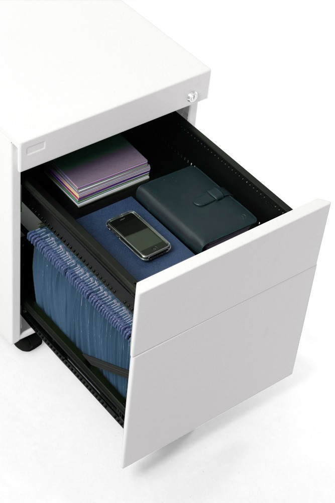 Główna galeria - Kontenerek Klea mobilny 36 szary z poduszką niebieski bondai (2)