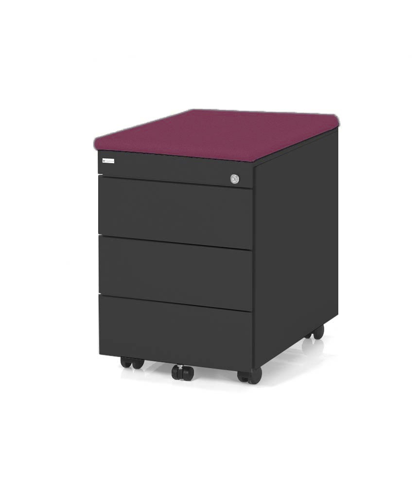 Główna galeria - Kontenerek Klea mobilny 333 czarny z poduszką (6)