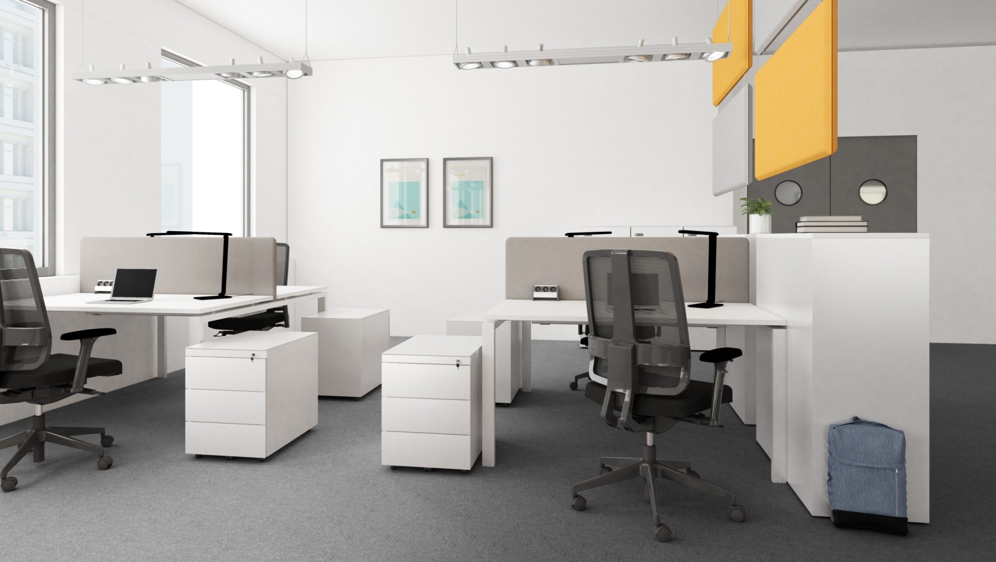 Główna galeria - Biurko Conecto Białe 1200x800 z manualną regulacją wysokości firmy Majencia-Nowy Styl (3)