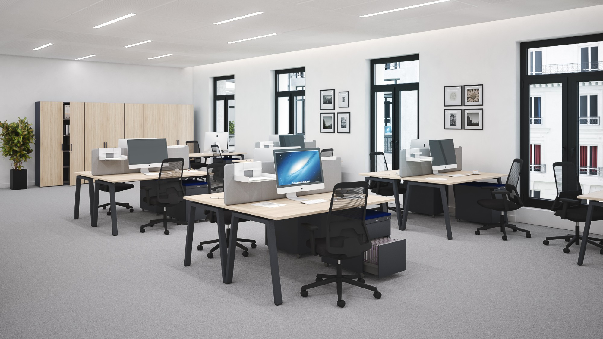 Główna galeria - Biurko Conecto firmy Majencia-Nowy Styl 1800x800 Dąb Naturalny (4)