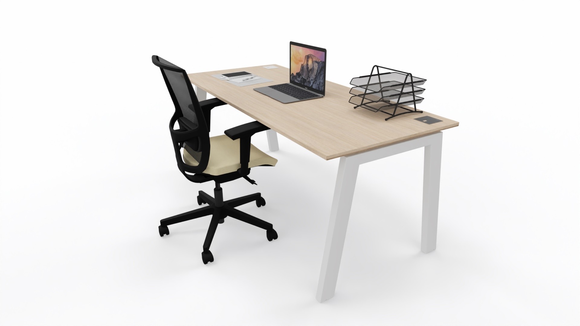 Główna galeria - Biurko Conecto firmy Majencia-Nowy Styl 1800x800 Dąb Naturalny (5)