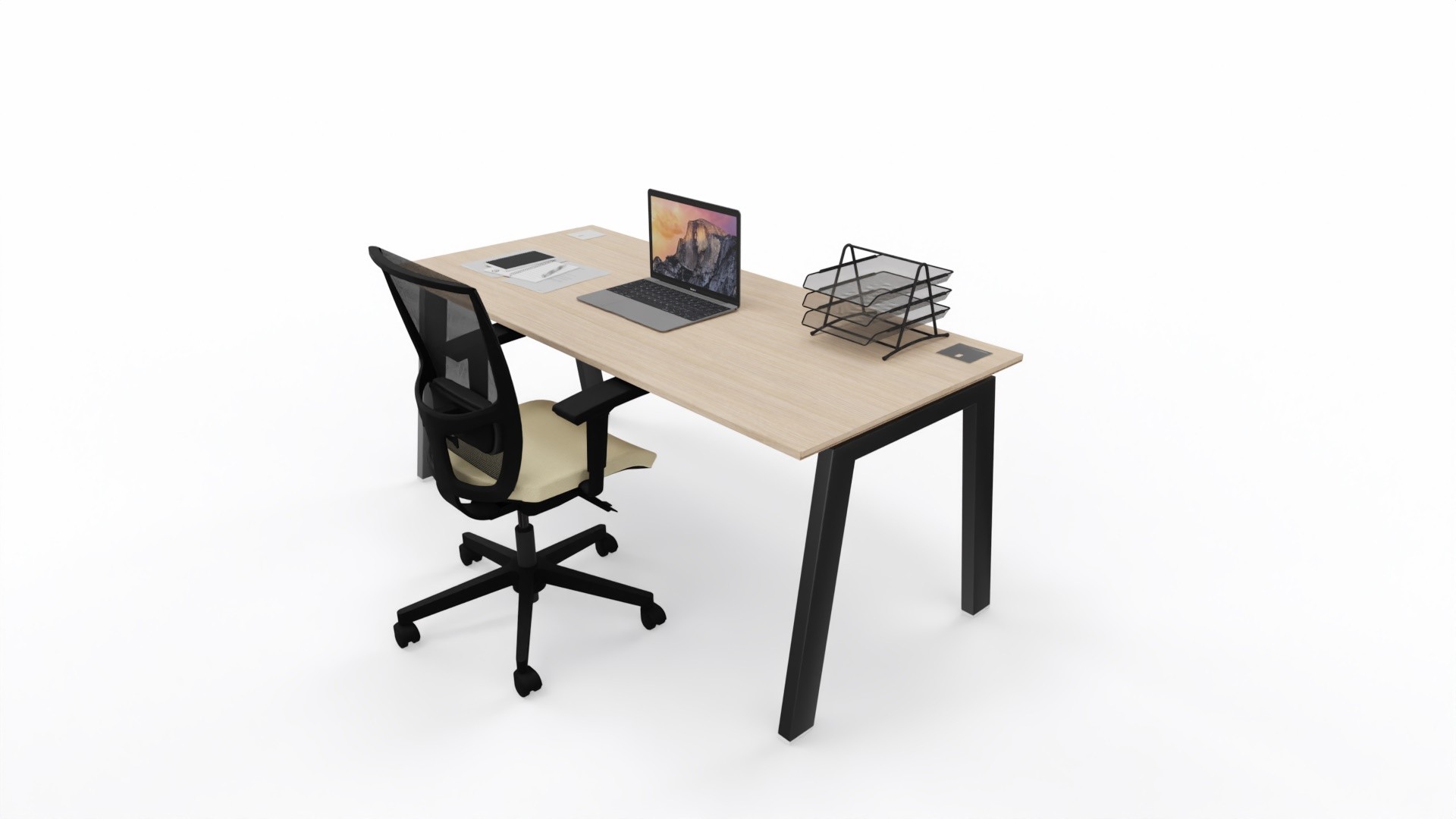 Główna galeria - Biurko Conecto firmy Majencia-Nowy Styl 1800x800 Dąb Naturalny (4)