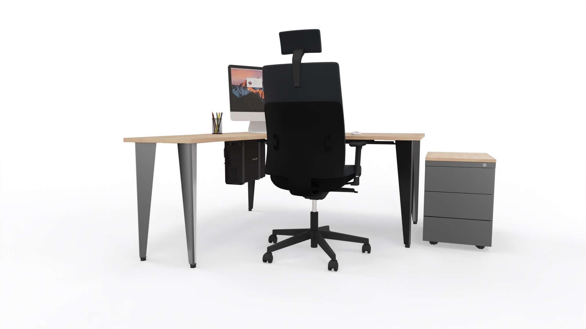 Główna galeria - Biurko Origami z dostawką narożną firmy Majencia-Nowy Styl 1600x840+580x740 (4)