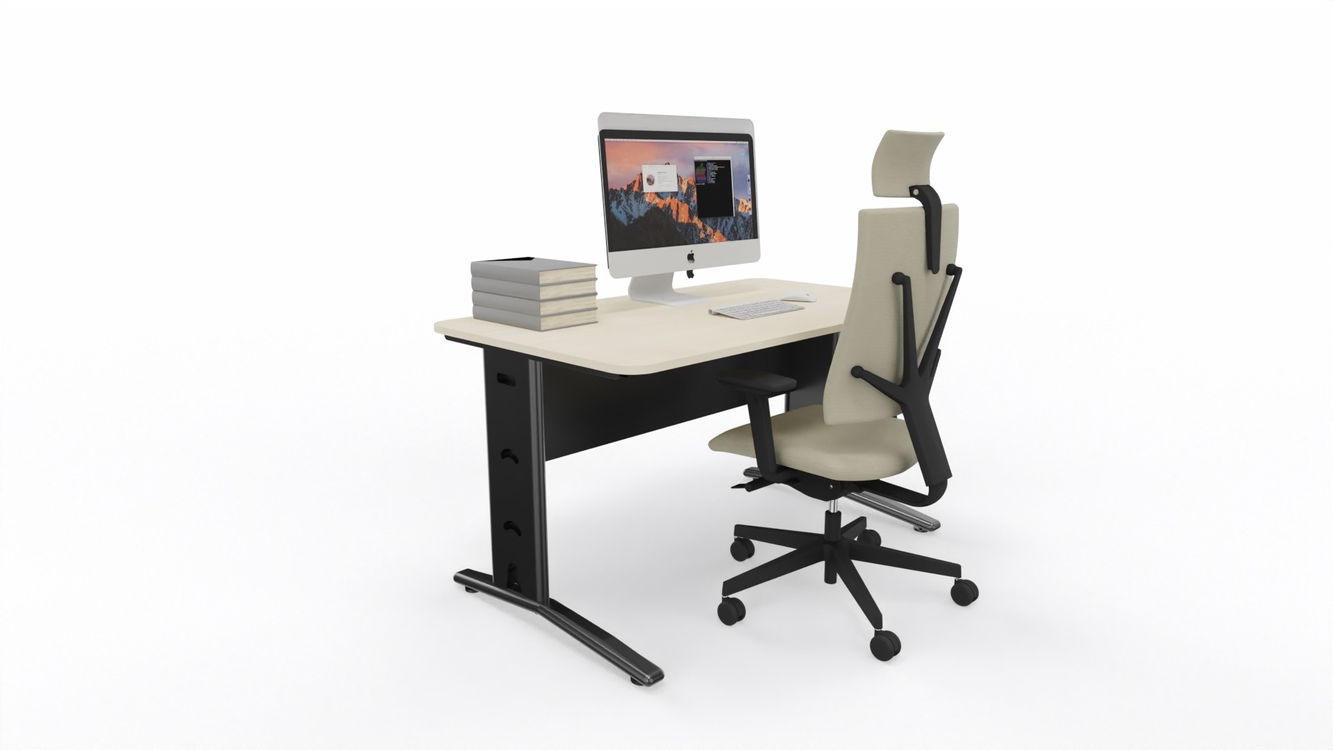 Główna galeria - Biurko Serenis firmy Majencia - Nowy Styl 1400x800 Klon Kanadyjski, GRATIS (4)