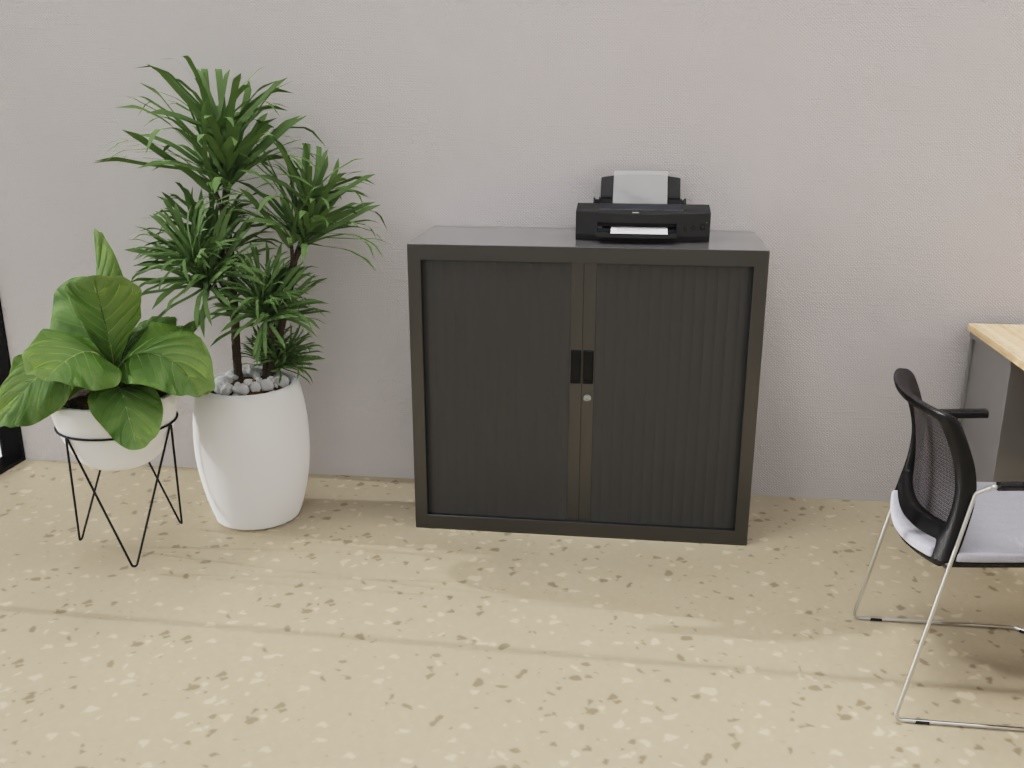 Główna galeria - Szafa metalowa żaluzjowa Basycs 1020x1000 mm - Kolor Ciemnoszary (6)