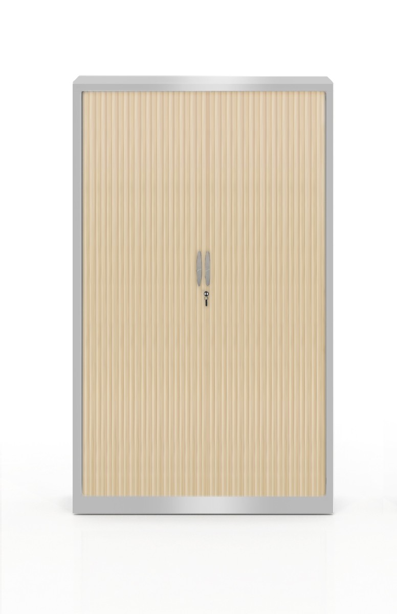 Szafa metalowa żaluzjowa firmy Majencia-Nowy STYL Ecozen 1980x1200 mm - Kolor Srebrny, Dąb Naturalny