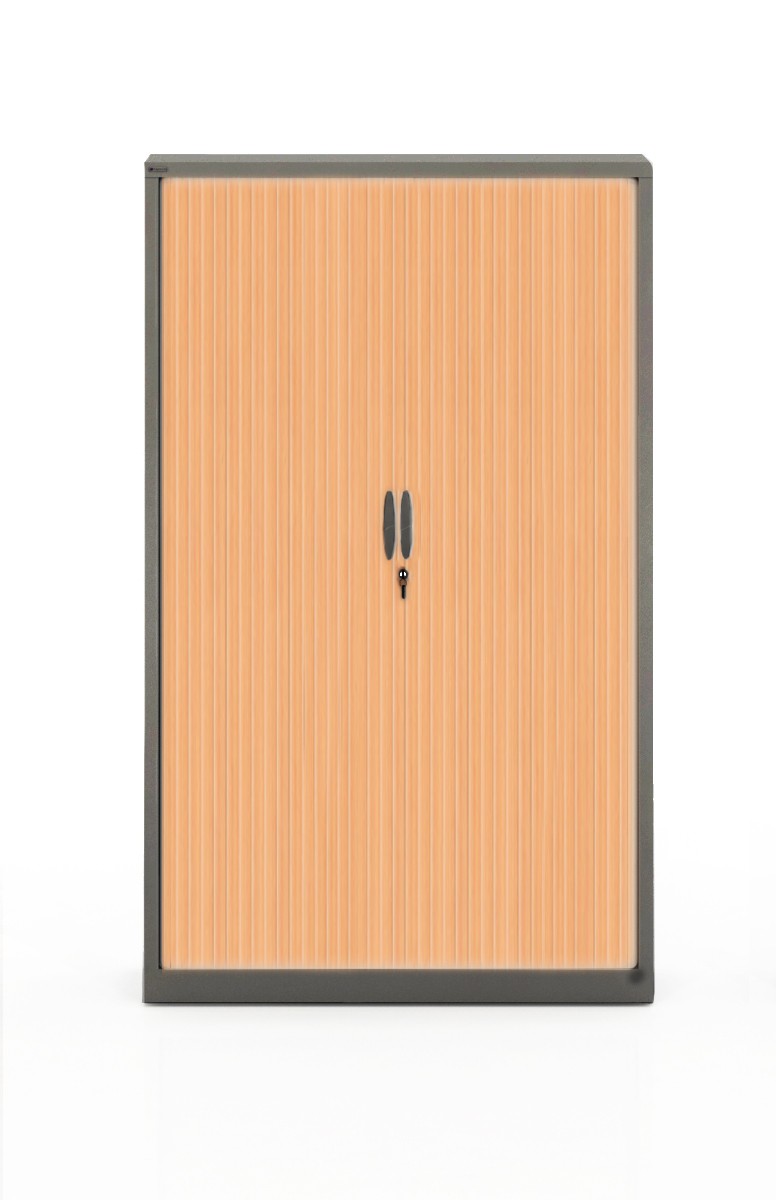 Szafa metalowa żaluzjowa firmy Majencia-Nowy Styl Ecozen 1980x1200 mm - K. Ciemnoszary, Jabłoń