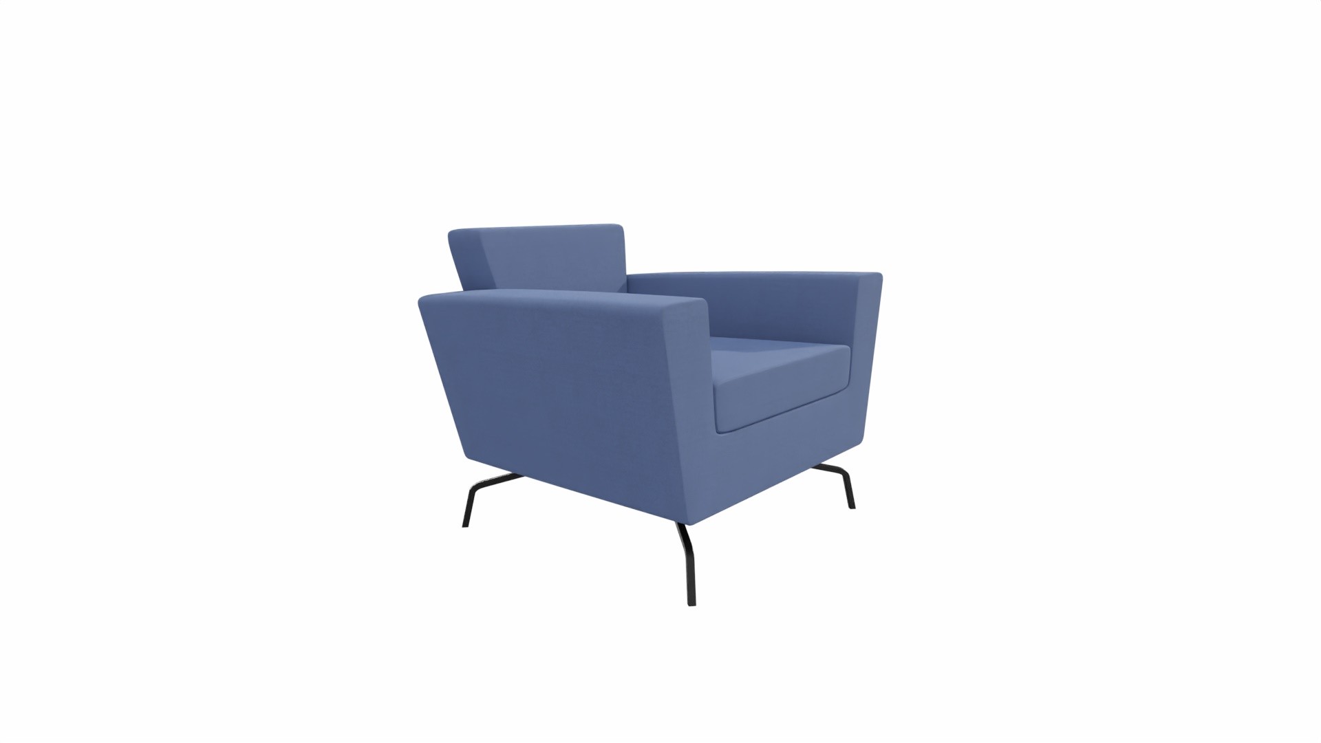 Fotel Serie 50C firmy La CIVIDINA - Niebieski