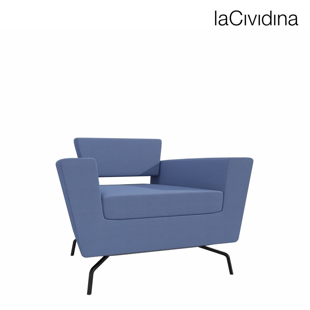Główna galeria - Fotel Serie 50C firmy La CIVIDINA - Niebieski (4)
