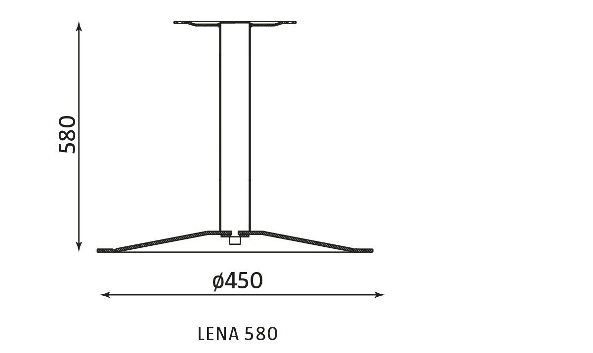 Główna galeria - Stolik kawiarniany LENA 580 fi 60 cm Nowy Styl, Blat topalit Klon (2)