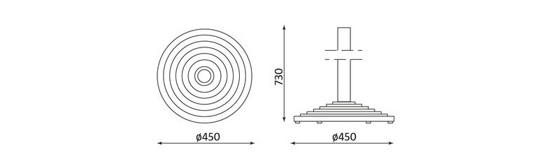 Stolik kawiarniany okrągły FLORIDA FI 80 cm Nowy Styl, Blat topalit Biały