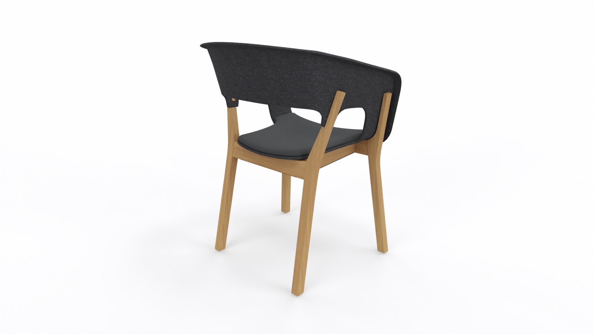 Krzesło kawiarniane, jadalniane NJORD firmy KUSCH CO