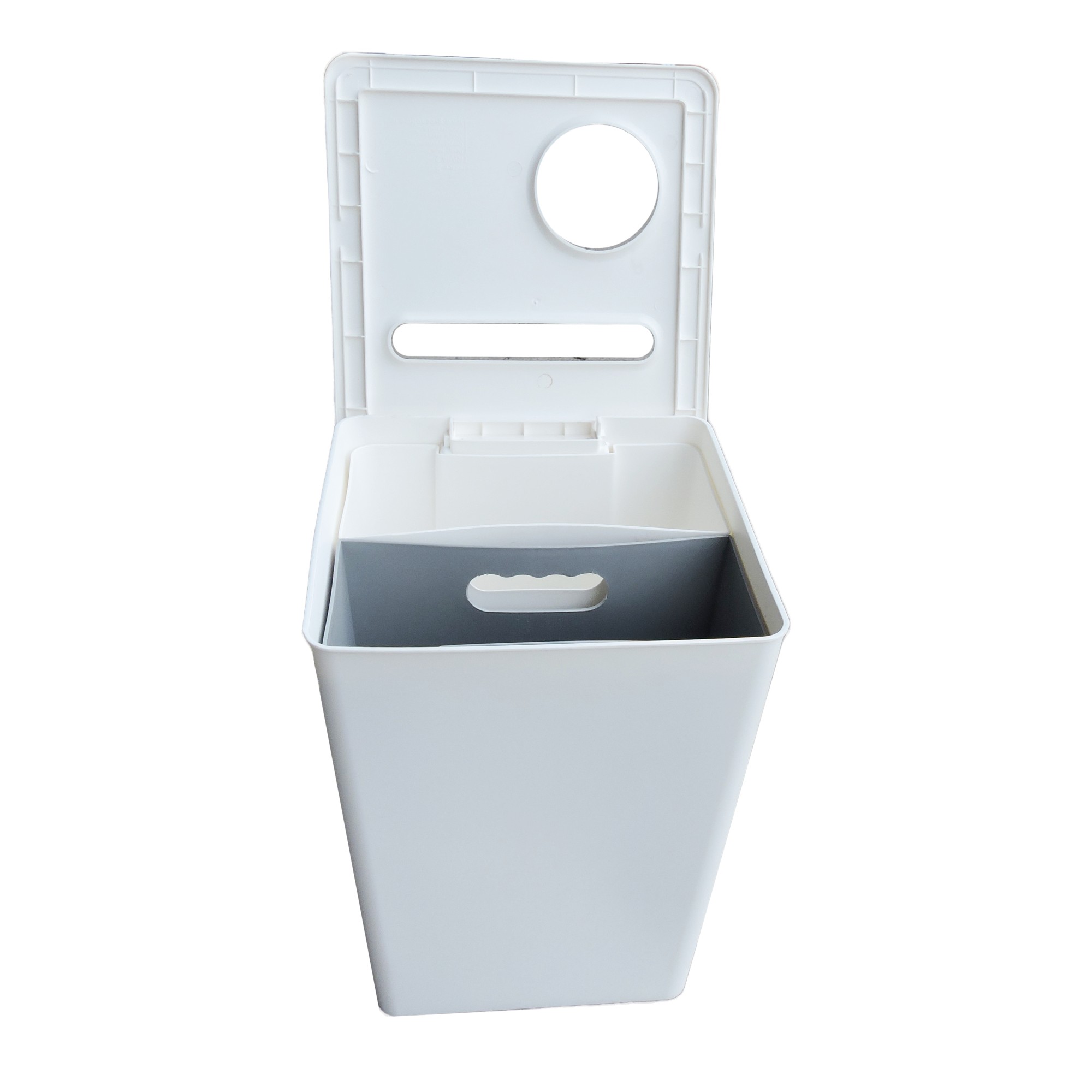 Główna galeria - Kosz, pojemnik na śmieci GreenOFFICE TRIVIA 2 2x15L (3)