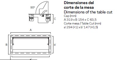 Główna galeria - Przelotka, przepust kablowy prostokątny do biurka IBCONNECT CAP 319x154 (3)