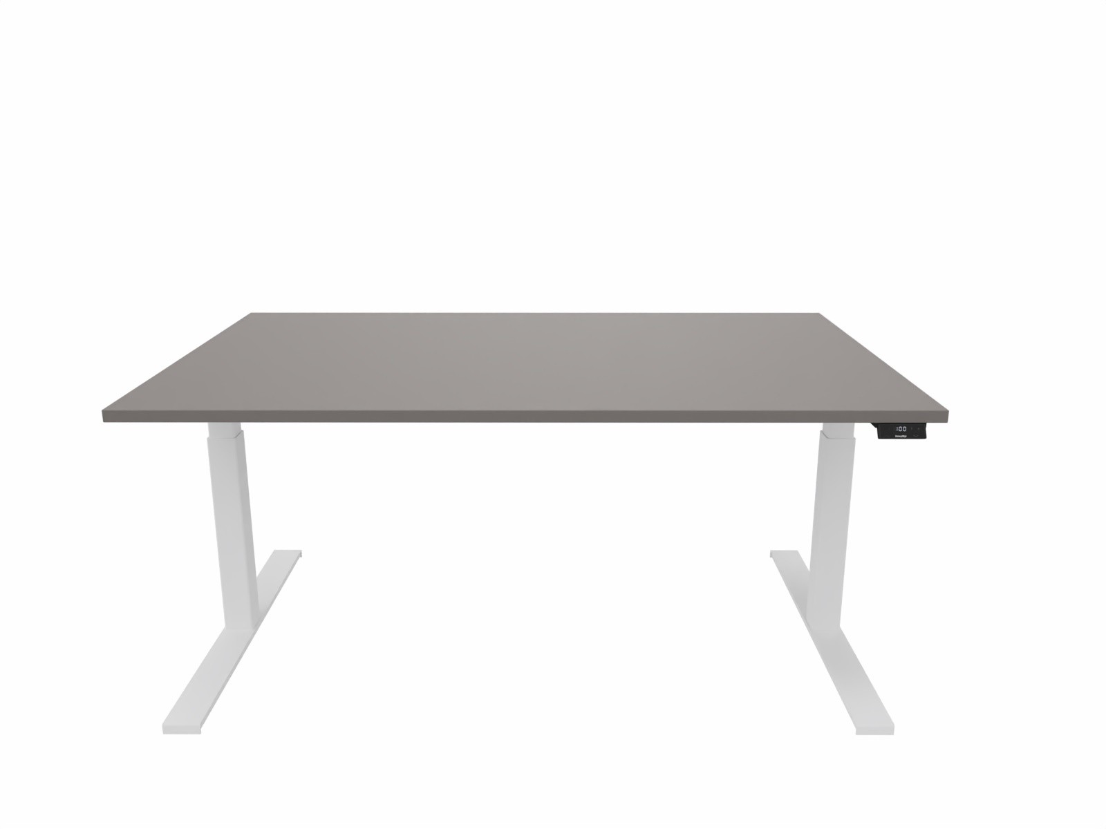 Główna galeria - Biurko elektryczne prostokątne eModel 1600x1000 Nowy Styl biała rama (3)