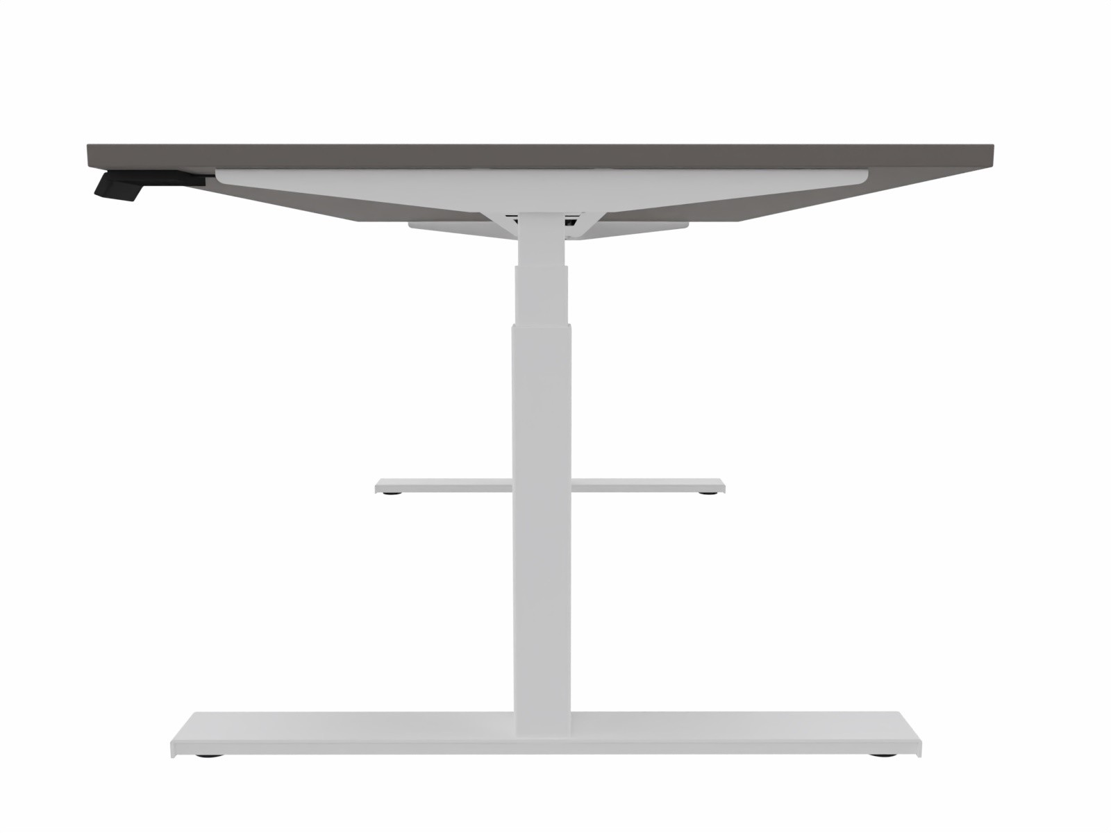 Główna galeria - Biurko elektryczne prostokątne eModel 1600x1000 Nowy Styl biała rama (4)
