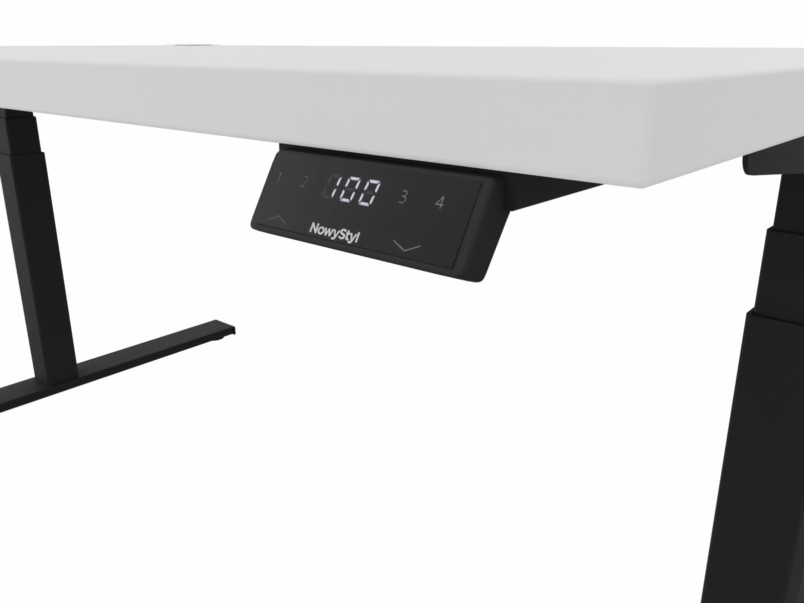 Główna galeria - Biurko elektryczne prostokątne eModel 1600x1000 Nowy Styl noga czarna (2)