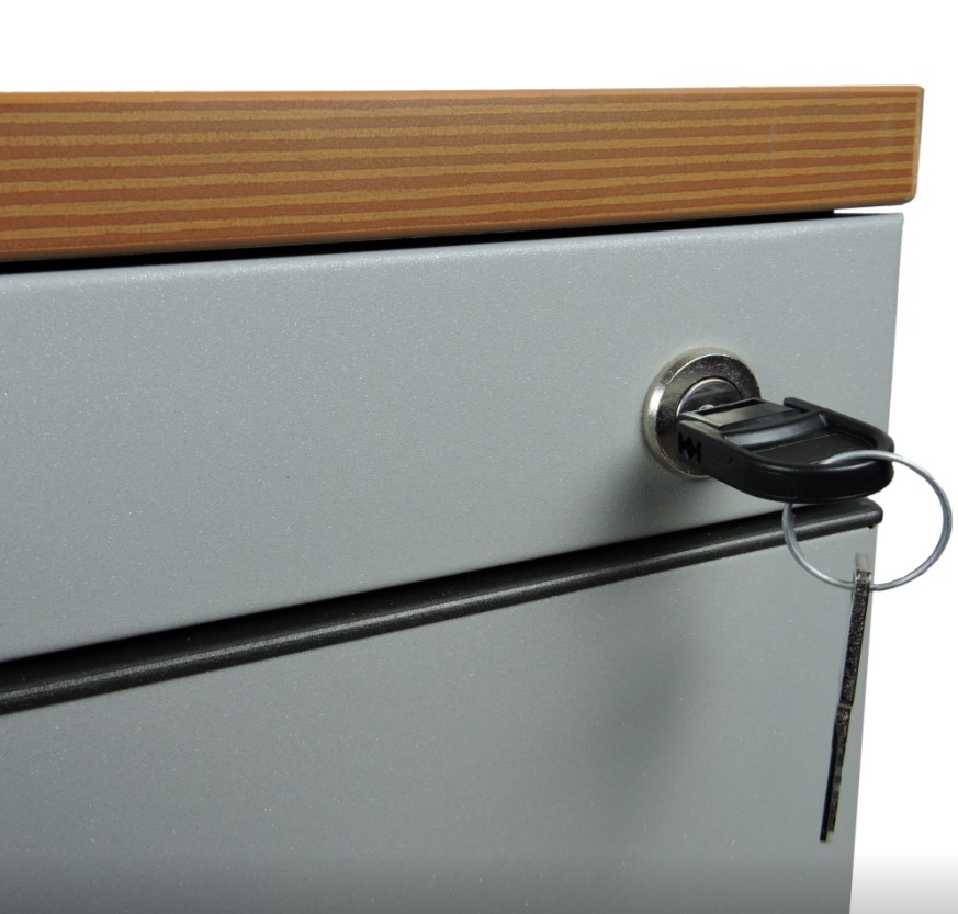 Główna galeria - Kontenerek metalowy, Klea mobilny 333, kolor szary błyszczący z poduszką turkus Step (3)