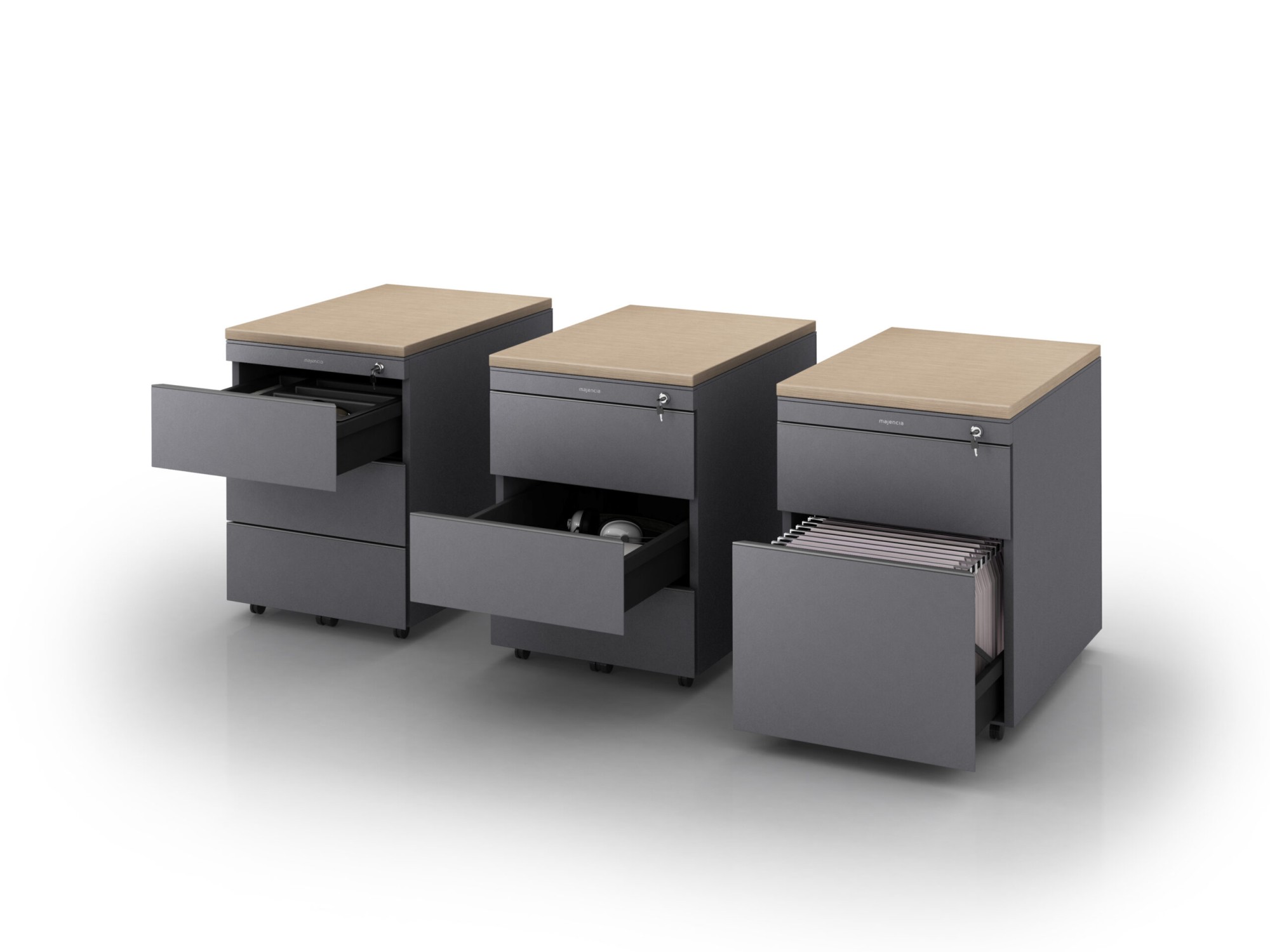 Główna galeria - Kontenerek metalowy, Klea mobilny 333, kolor szary błyszczący z poduszką turkus Step (5)