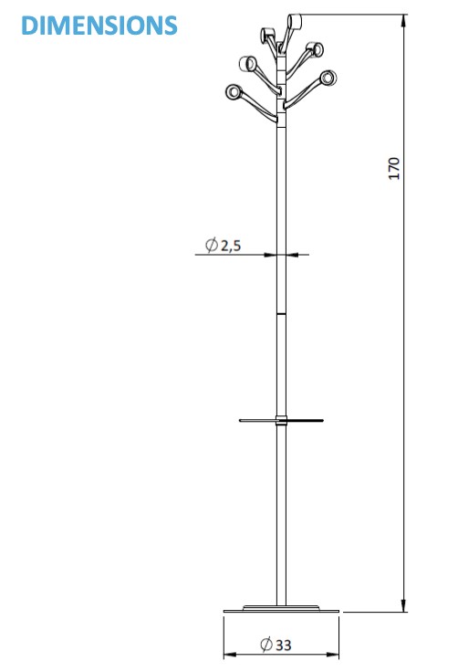 Główna galeria - Wieszak BURGEON firmy KOS LIGHTING - Czarny (2)