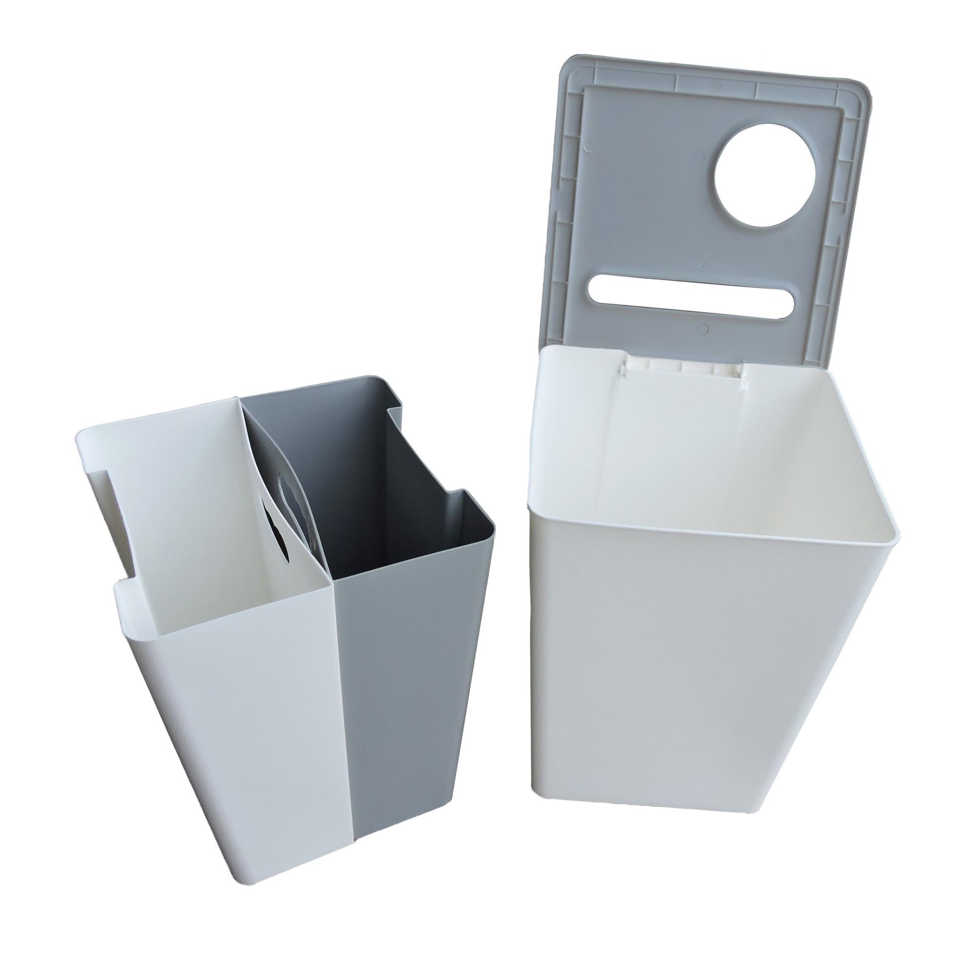 Główna galeria - Kosz, pojemnik na śmieci GreenOFFICE TRIVIA 2 2x15L (4)