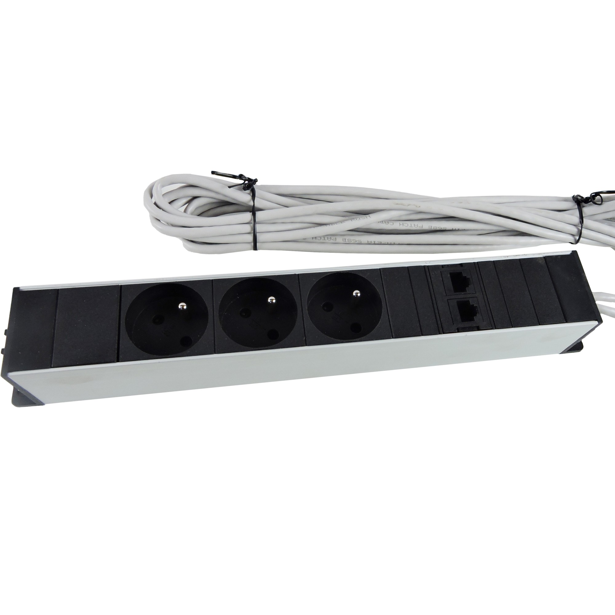Główna galeria - Listwa zasilająca Ratio Electric 3 gniazdka + 2xRJ45 (4)