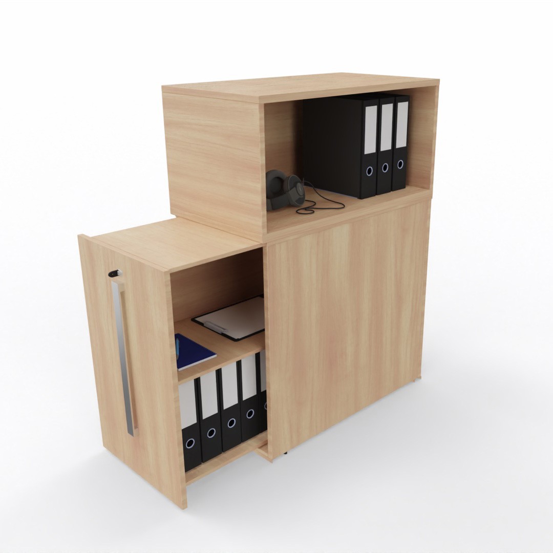 Główna galeria - Orga Tower kontener wysuwany, szafa pionowa Classwood z nadstawką firmy Majencia - Nowy Styl (2)