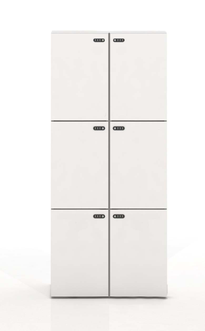 Szafa skrytkowa biała, lockers STORY 1215x800x430 firmy MAJENCIA - Nowy STYL