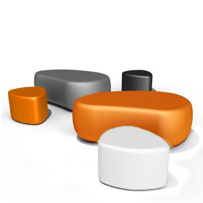 Główna galeria - PUFA z polietylenu FEEK NUT - Szara (3)