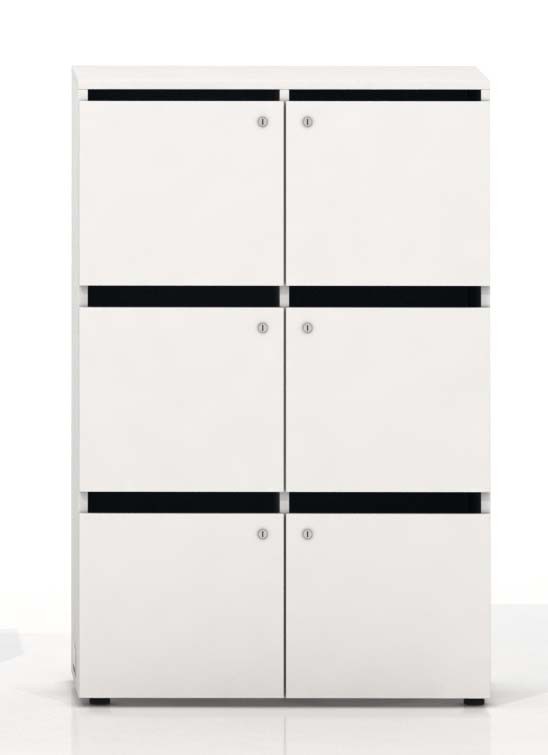 Szafa skrytkowa, lockers z wrzutnią na pocztę STORY 1215x1000 firmy MAJENCIA - Nowy STYL