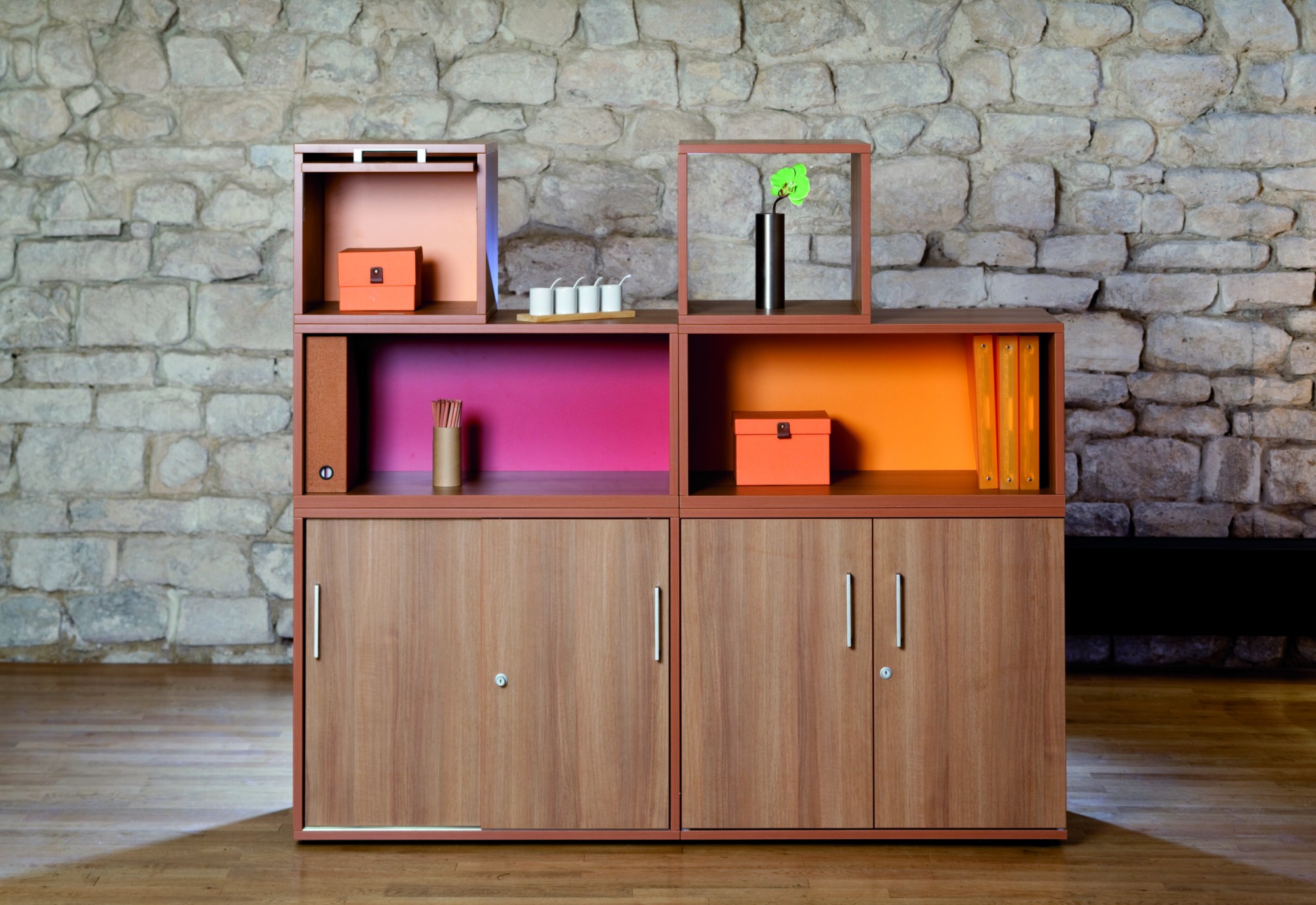 Główna galeria - Szafa biurowa dąb naturalny aktowa Classwood 720x800x450 mm firmy MAJENCIA - Nowy Styl (4)