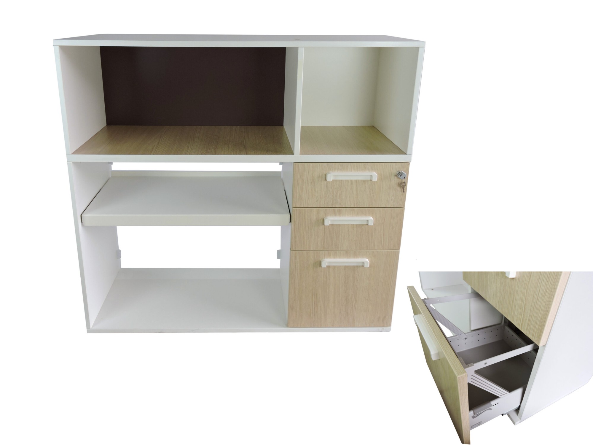 Główna galeria - Przystawka do biurka z szufladami Classwood wersja prawa firmy MAJENCIA - Nowy Styl (3)