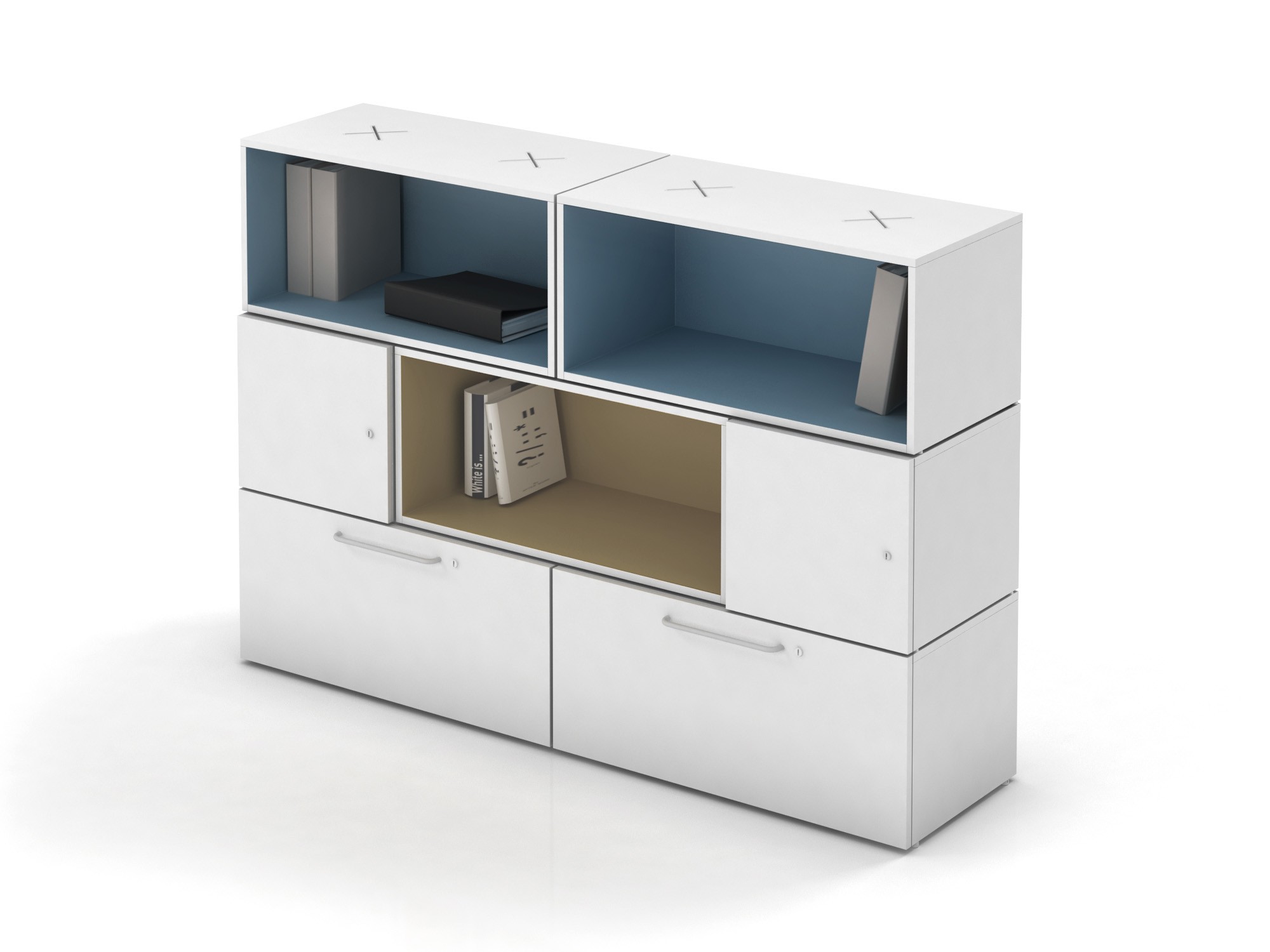 Główna galeria - Regał biurowy Oxo, moduł dolny bez przegrody firmy Majencia - Nowy Styl (3)