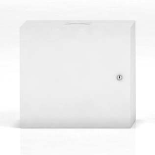 Szafka biurowa Oxo moduł środkowy drzwi otwierane lewe firmy Majencia biała - Nowy Styl