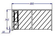 Główna galeria - Regał biurowy w białym kolorze Oxo moduł dolny z jedną przegrodą pionową firmy Majencia - Nowy Styl (4)