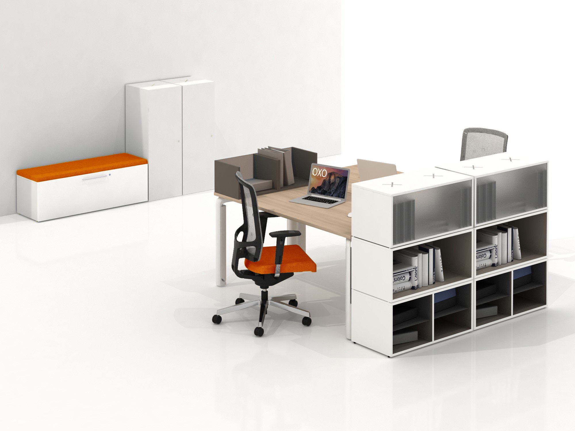 Główna galeria - Poduszka na szafkę Oxo kolor Pomarańczowy firmy Majencia - Nowy Styl (2)