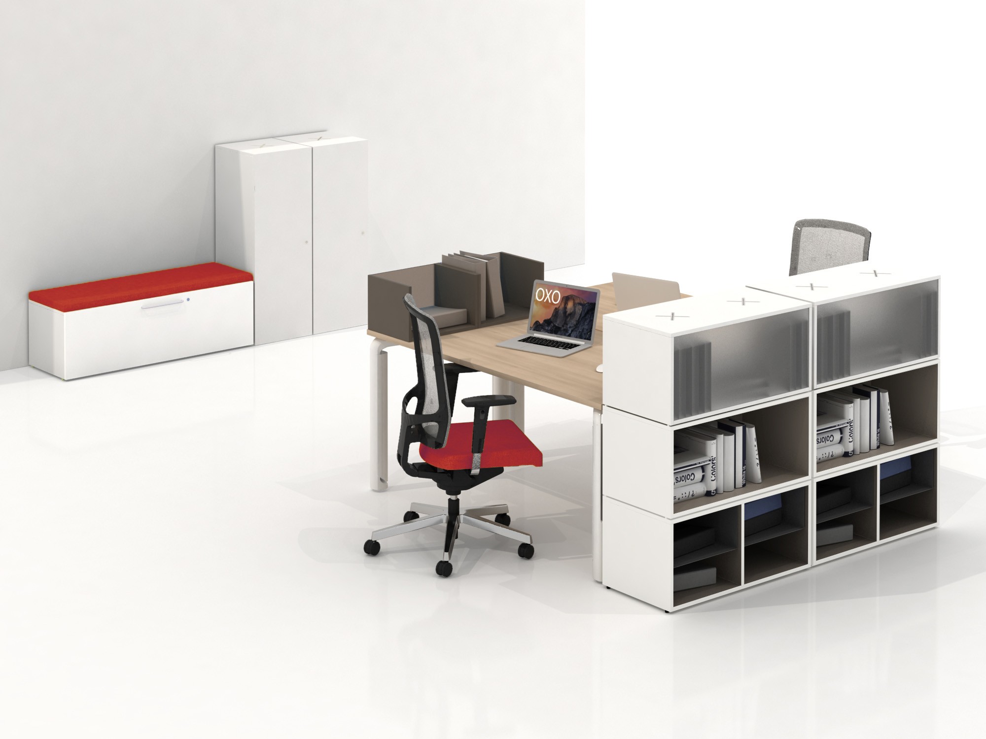 Główna galeria - Poduszka na szafkę Oxo kolor Czerwony firmy Majencia - Nowy Styl (2)