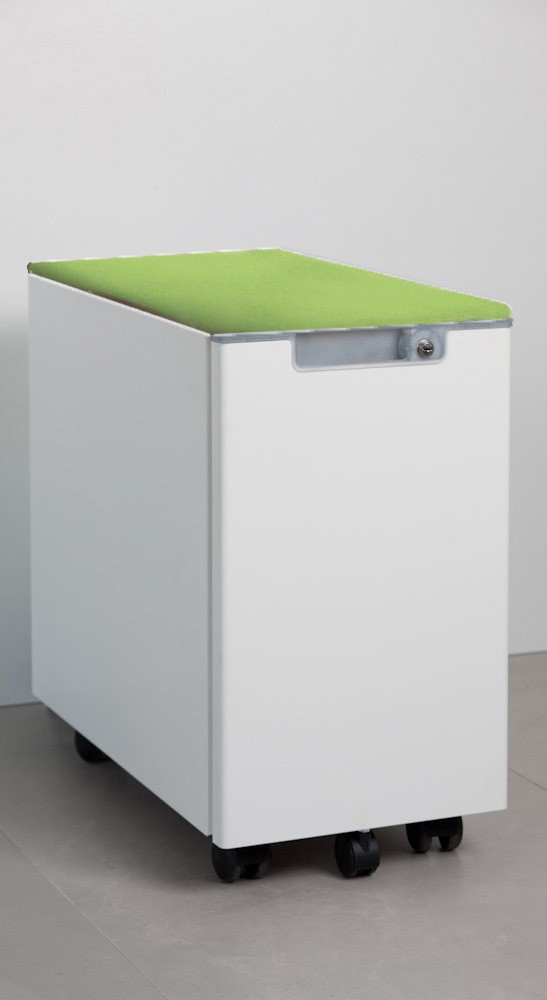 Kontenerek biurowy metalowy MaBox z poduszką firmy MAJENCIA - NOWY STYL