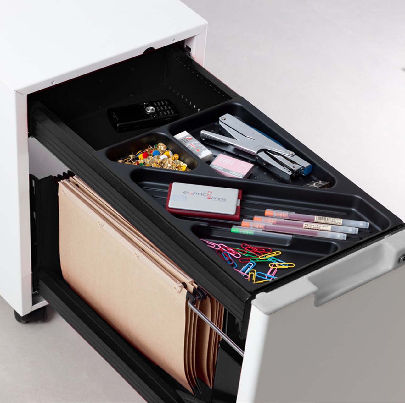 Główna galeria - Kontenerek biurowy metalowy MaBox z poduszką firmy MAJENCIA - NOWY STYL (2)