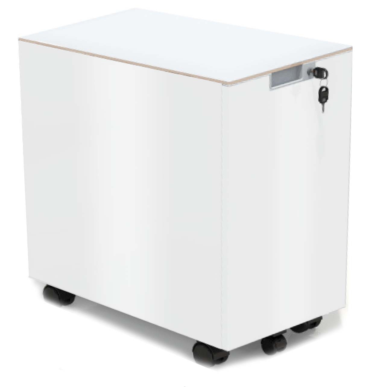 Kontenerek biurowy metalowy MaBox z ozdobnym blatem firmy MAJENCIA - NOWY STYL