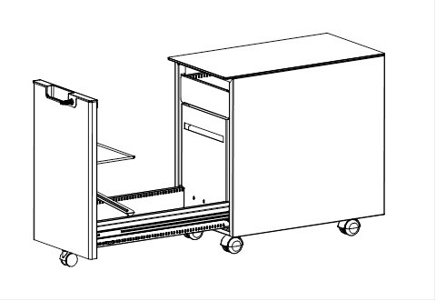 Główna galeria - Kontenerek biurowy metalowy MaBox z ozdobnym blatem firmy MAJENCIA - NOWY STYL (5)
