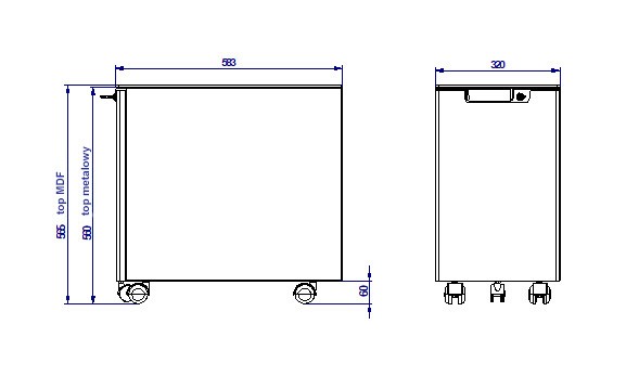 Główna galeria - Kontenerek biurowy metalowy MaBox firmy MAJENCIA - NOWY STYL (6)