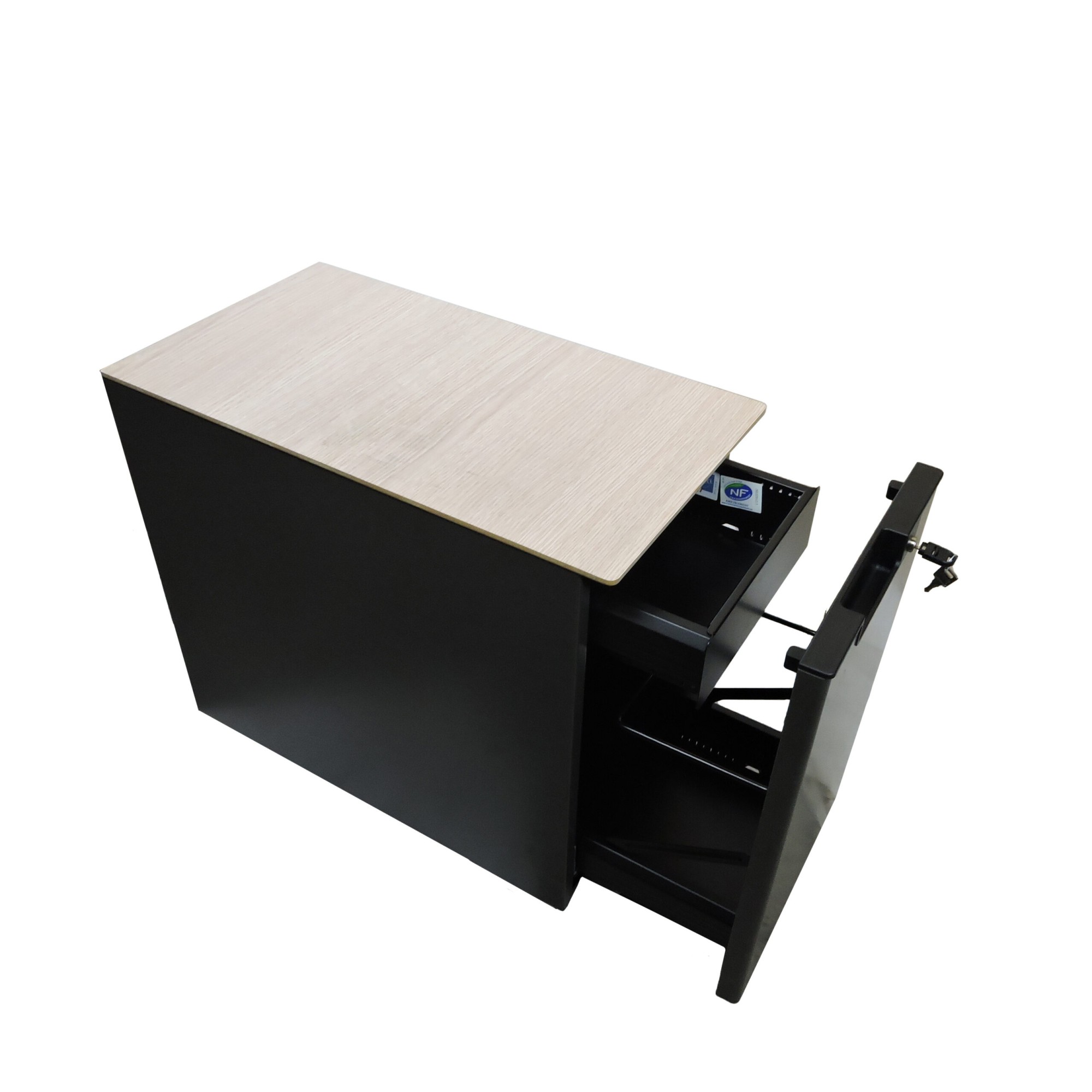 Główna galeria - Kontenerek biurowy metalowy MaBox ciemnoszary z ozdobnym blatemfirmy MAJENCIA - NOWY STYL (2)