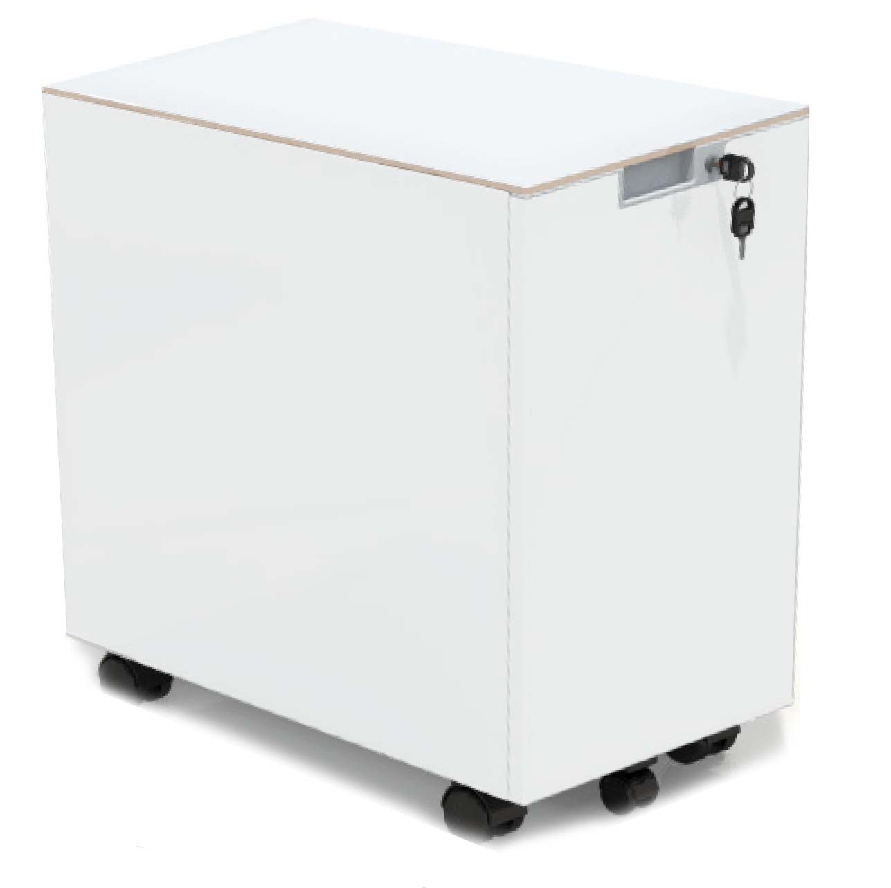 Kontenerek biurowy metalowy MaBox z ozdobnym blatem firmy MAJENCIA - NOWY STYL